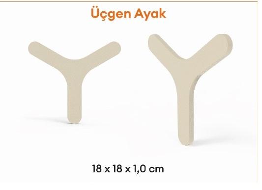 18 Cm Yerli Üçgen Ayak 